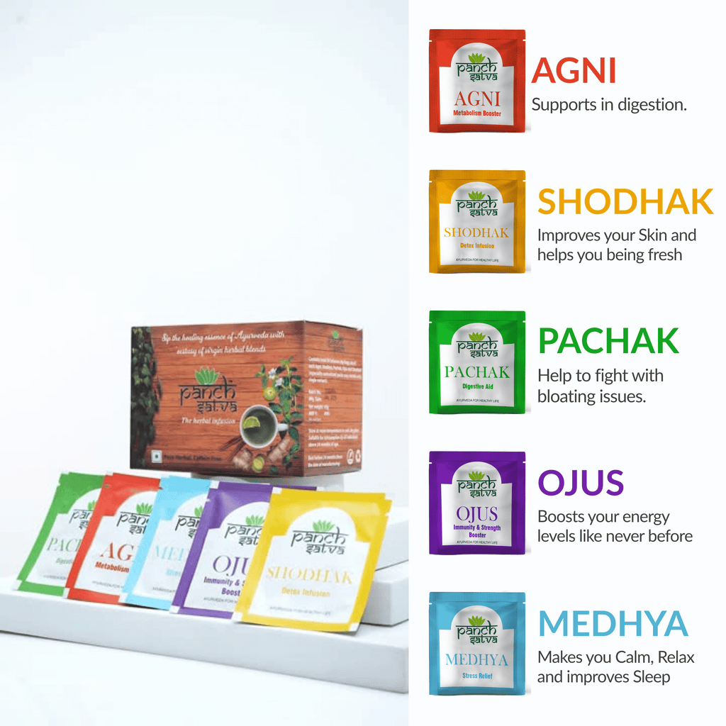 Panchsatva Herbal Infusion/Tea | 30 Pouches Pack